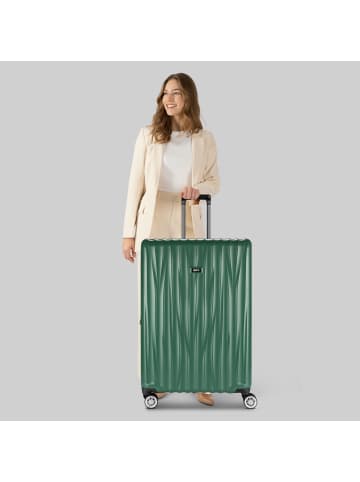 BRIC`s Cervia 2.0 4 Rollen Trolley L 77 cm mit Dehnfalte in smaragd-green