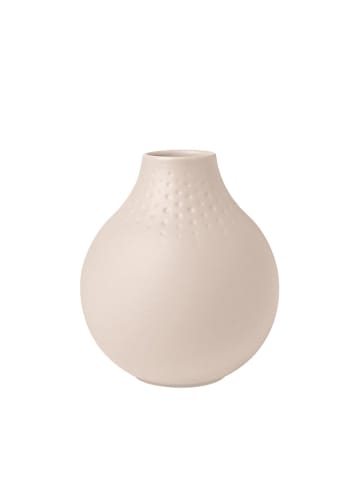 Villeroy & Boch Vase Perle Manufacture Collier 12 cm in Beige