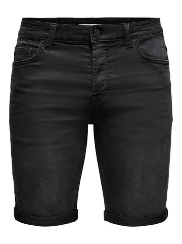 Only&Sons Short in Black Denim