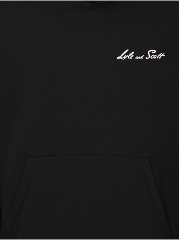 Lyle & Scott Kapuzenpullover in schwarz anthrazit