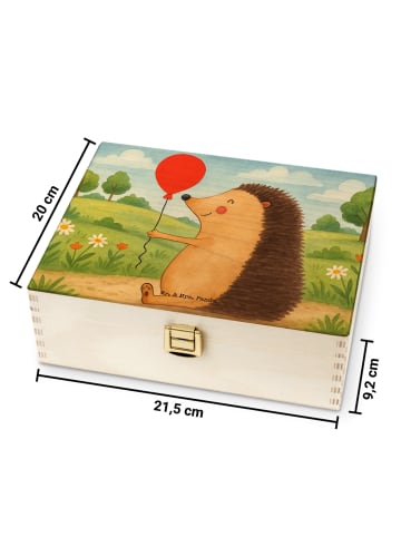 Mr. & Mrs. Panda Tee Organizer Igel Luftballon Design ohne Spruch in Weiß