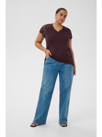KAFFE curve T-Shirt kurzarm KCcarli Regular fit in Fudge