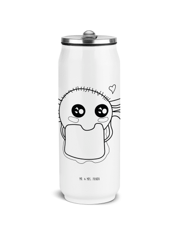 Mr. & Mrs. Panda Trinkflasche Spinne Agathe Sandwich ohne Spruch in Weiß
