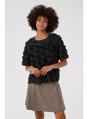 CULTURE Kurzarm-Bluse CUcebrine Casual fit in Black