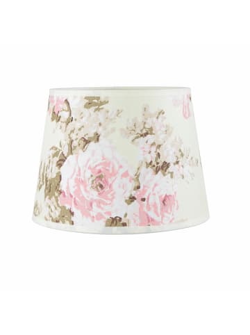 Licht-Erlebnisse Lampenschirm Ø 19.5 x (H)14 cm in Ecru Rosa