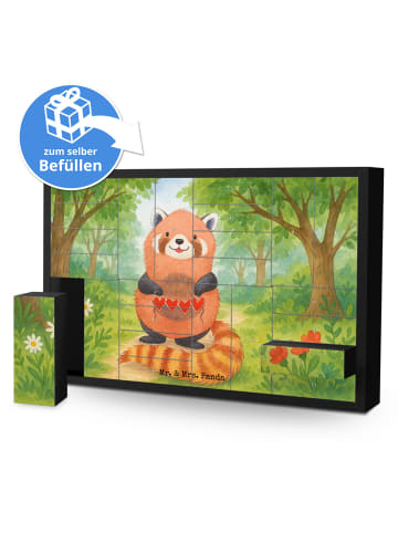 Mr. & Mrs. Panda Befüllbarer Adventskalender Roter Panda Design ... in Weiß