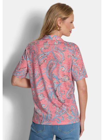 GOLDNER Blusenshirt mit Paisley-Muster in koralle / gemustert