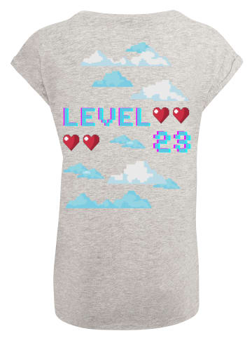 F4NT4STIC T-Shirt Happy New Year Silvester 2023 in grau meliert