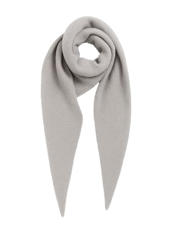 Faera Weicher Strickschal mit dezenter Struktur in Grau
