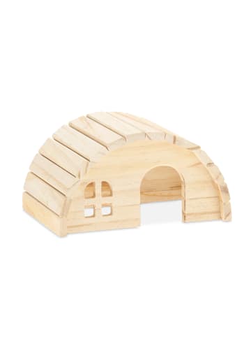 relaxdays Hamsterhaus in Natur - (B)18,5 x (H)10 x (T)13 cm