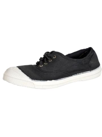 Bensimon Tennis mit Schnürsenkeln Schwarz