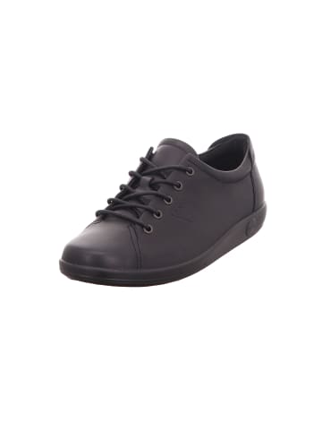 Ecco Schnürschuhe Soft 2.0 in black with black sole