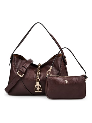 U.S. Polo Assn. Helcho Schultertasche 33 cm in dk. brown