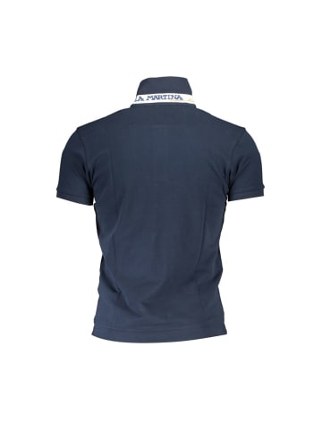 La Martina Blau Baumwolle Herren Polo Hemd