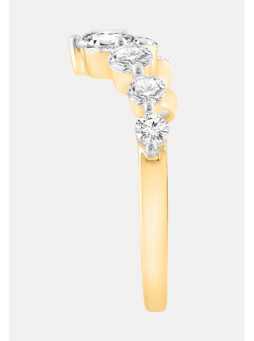 Ethische Diamanten Ring aus 375 Gelbgold mit Lab Grown Diamant