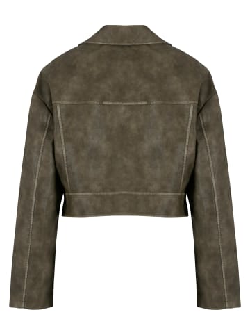 Urban Classics Lederjacken in olive