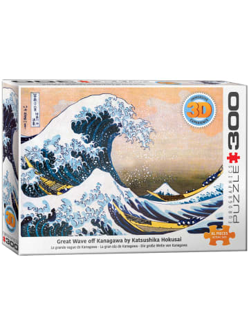 Eurographics 3D - Die große Welle von Kanagawa von Hokusai (Puzzle)