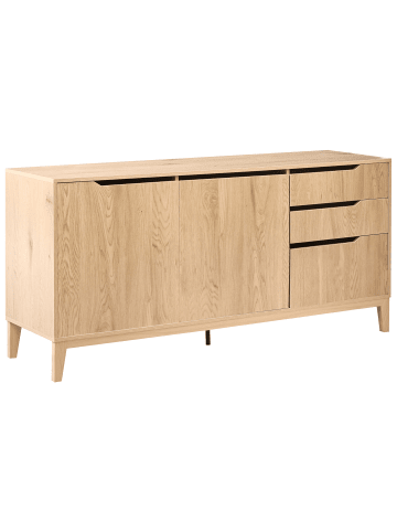 Beliani Sideboard MONCTON in Braun - (W) 160 x (H) 75 x (L) 45 cm