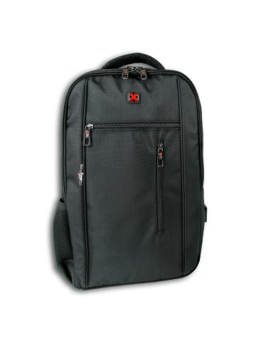 Travel n meet Businessrucksack, Freizeitrucksack Travel N Meet Rucksack schwarz ca. 34cm