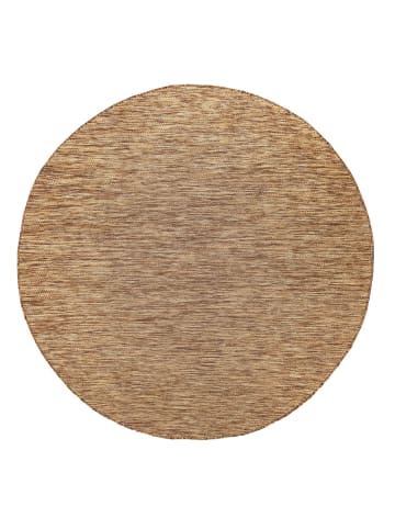 KADIMA DESIGN Teppich Kurzflor Unifarben Wohnzimmer in Braun-Beige