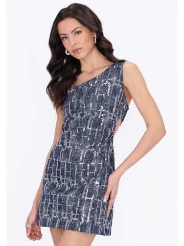 faina Women Dress in blue denim