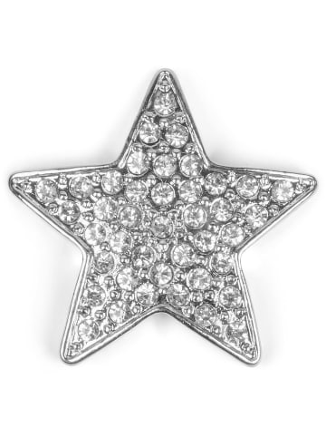 styleBREAKER Magnetbrosche Stern in Silber