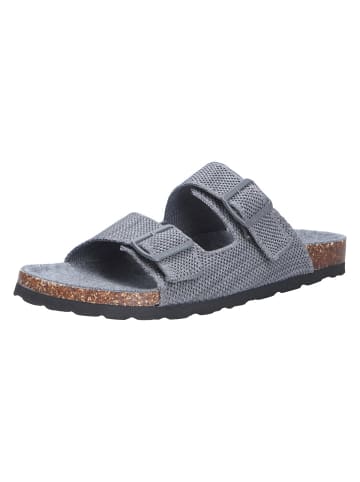 Giesswein Tieffußbett Pantolette MERINO SLIDES in grau