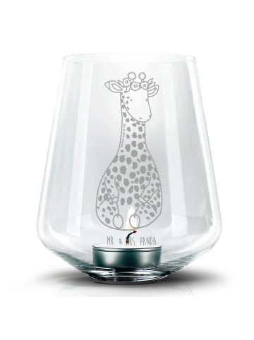 Mr. & Mrs. Panda Laterne Giraffe Blumenkranz ohne Spruch in Transparent