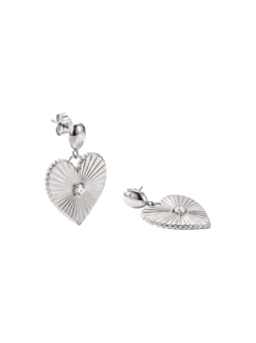 PURELEI Ohrringe Shining Heart Silber