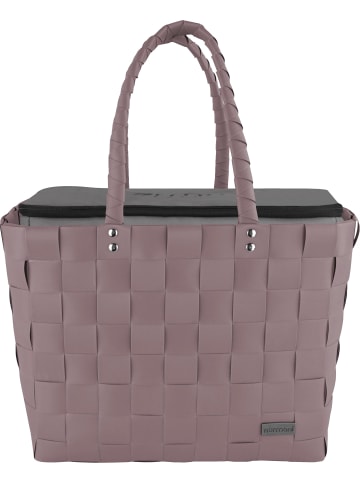 normani normani Flechtkorb mit großer Kühltasche in Dusty Pink