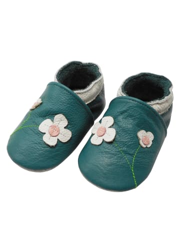 Yalion Baby Krabbelschuhe aus Leder, weiche Lauflernschuhe mit rutschfester Sohle 