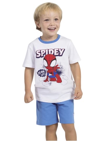 Cerda 2tlg.Outfit T-Shirt & Shorts Spidey in Weiß