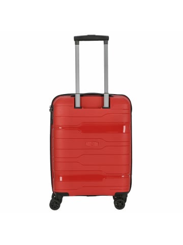 Check.In Memphis - 4-Rollen-Kabinentrolley 55 cm (blau) in rot