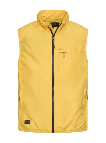 Camel Active Outdoor Weste aus wasserabweisendem Material in Sonnengelb