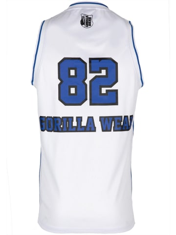 Gorilla Wear Muskelshirt - San Mateo Jersey - Weiß/Blau