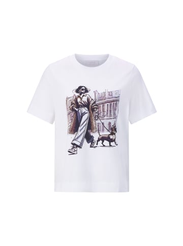 Rich & Royal T-Shirt in weiß braun