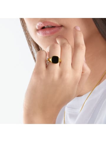 Thomas Sabo Ring Klassisch Schwarz-Gold in gold, schwarz