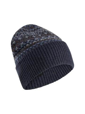 Camel Active Beanie aus reiner Wolle in Navyblau