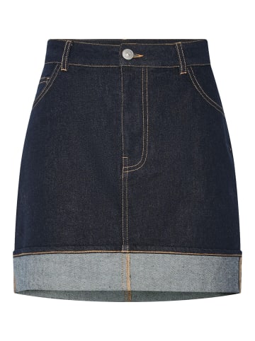 Pieces Minirock in Dark Blue Denim