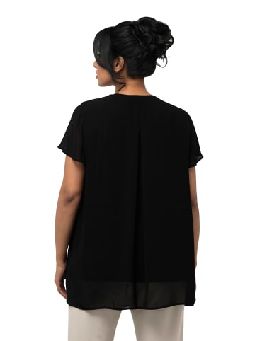 Ulla Popken Blusentop in schwarz