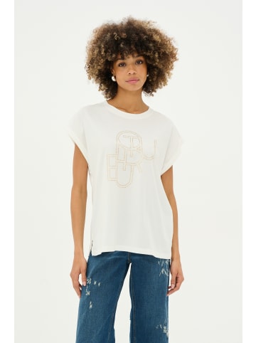 CULTURE T-shirt CUwildam Oversize fit in Spring Gardenia