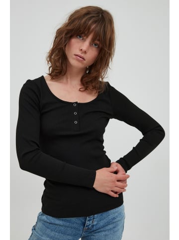 ICHI IHSUPER LS Slim fit in Black