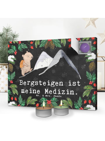 Mr. & Mrs. Panda Adventskalender Bär Bergsteigen mit Spruch in Kreidetafel