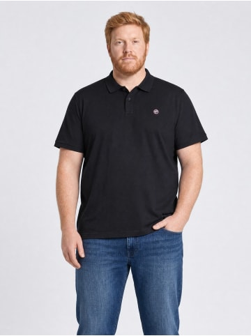 Petrol Industries Piqué-Poloshirt aus Baumwolle in Oversize ironhouse in Schwarz