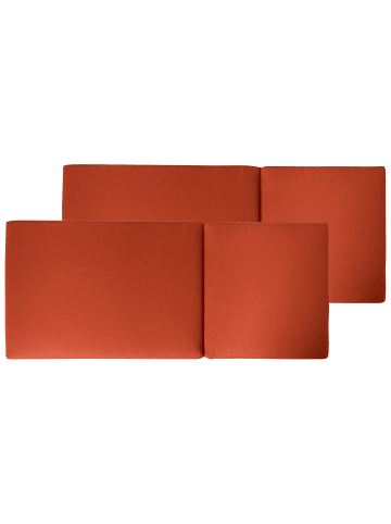 Beliani 2er-Set Auflagen JAVA/AMANTEA PREMIUM in Rot