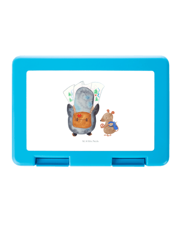 Mr. & Mrs. Panda Lunchbox Pinguin & Maus Wanderer ohne Spruch in Weiß