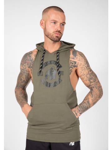 Gorilla Wear Tanktop mit Kapuze - Lawrence - Dunkelgrün