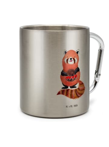 Mr. & Mrs. Panda Kaffeebecher Roter Panda ohne Spruch in Silber