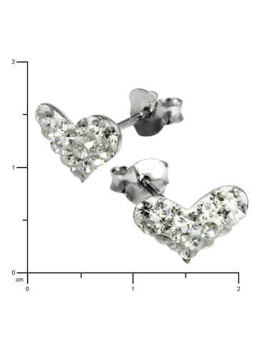 SilberDream Ohrringe 925 Sterling Silber Herz Ohrstecker