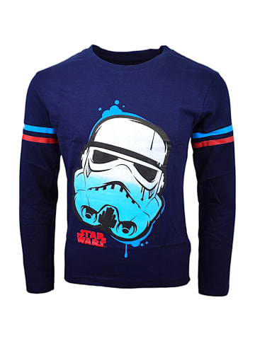 Star Wars Langarmshirt Star Wars Stormtrooper in Dunkelblau